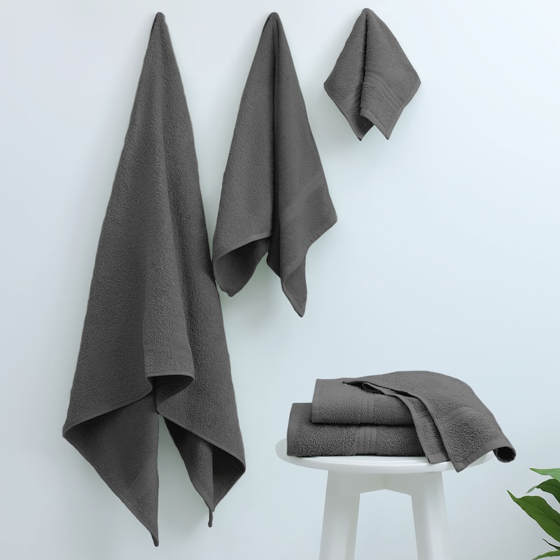 Superior Miami 100% Cotton 6-Piece Towel Set - Lightweight & Quick Drying