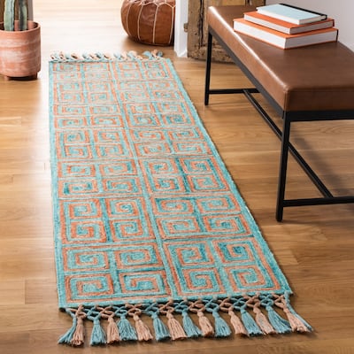 SAFAVIEH Handmade Sahara Alia Silk Tassel Rug