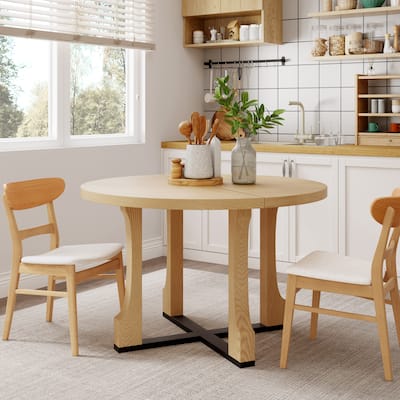 Christopher Knight Home - Mason 48" Round Dining Table with Elegant Pedestal Base(Only Table)