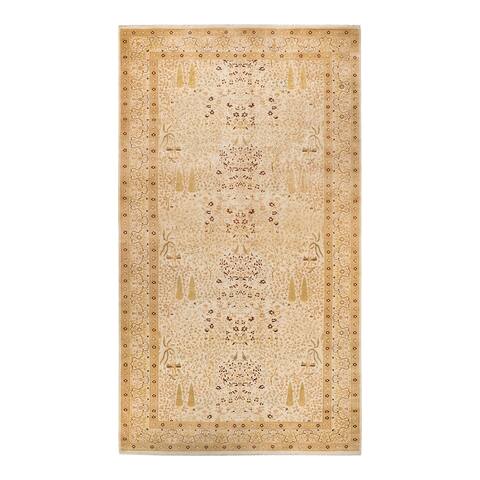 Overton Mogul, One-of-a-Kind Hand-Knotted Area Rug - Ivory, 9' 2" x 17' 0" - 9' 2" x 17' 0"