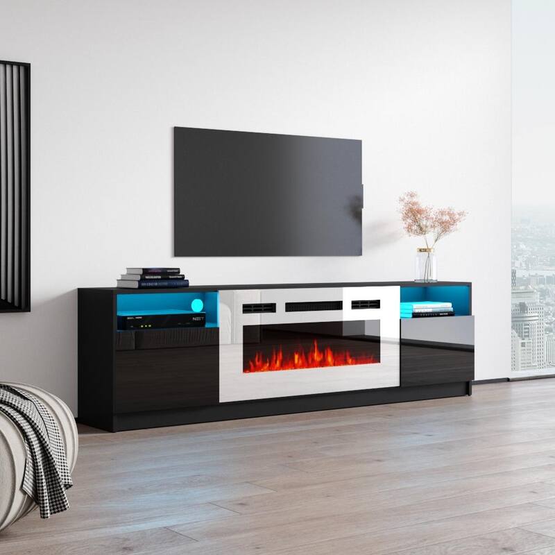 Strick & Bolton Amsden Electric Fireplace TV Stand On Sale Bed Bath