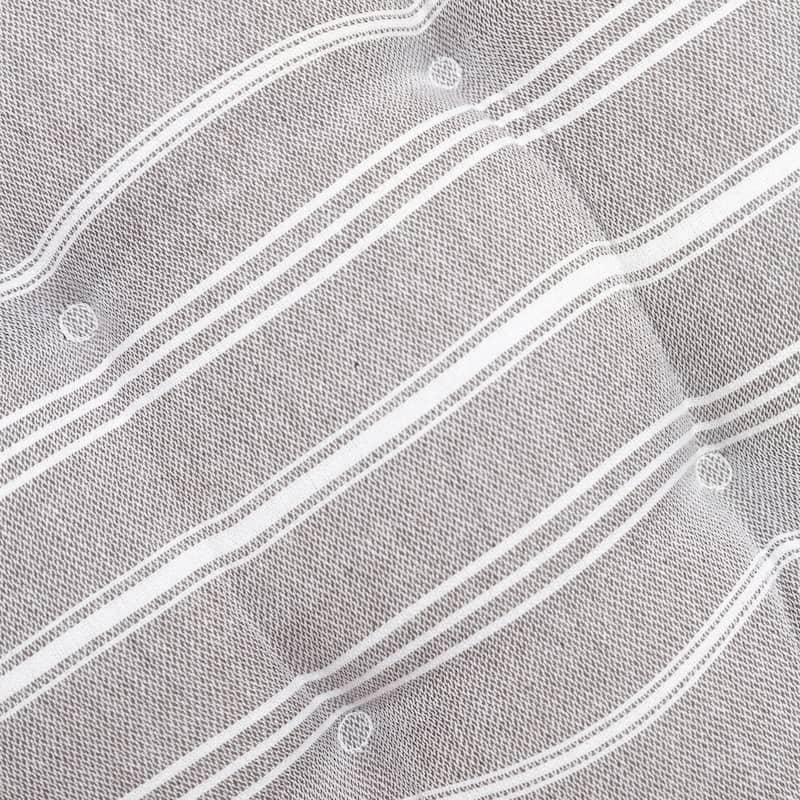 Fabstyles Tufted Fouta Cotton Set of 4 Chairpads with Ties - 16x16