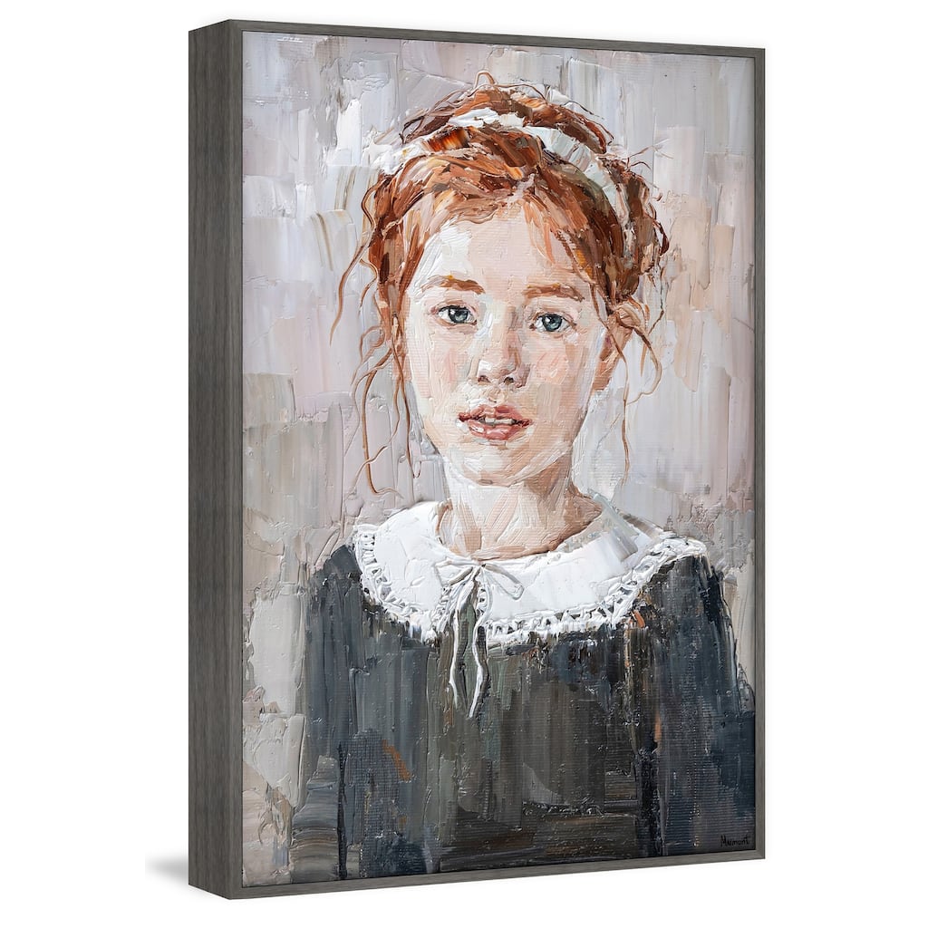 Simply Happy Floater Framed Print on Canvas