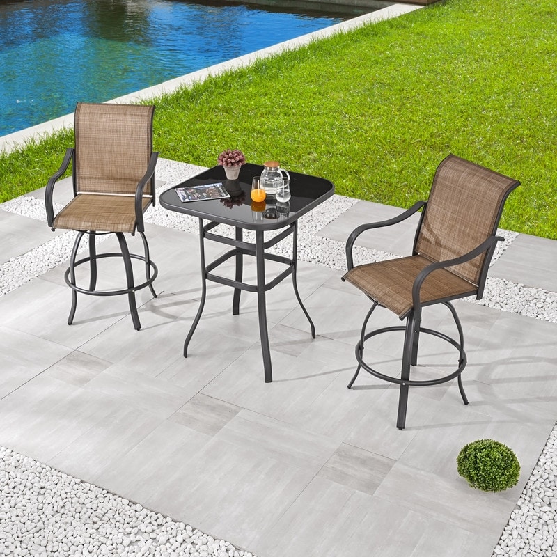 Tall bistro chairs outdoor discount