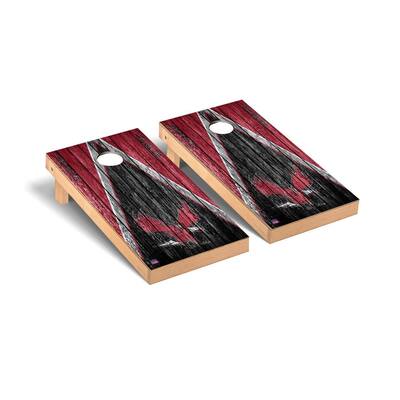 North Carolina Central Weathered Cornhole Board Set