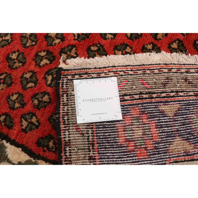 ECARPETGALLERY Hand-knotted Andelz Red Wool Rug - 3'3 x 4'9