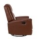 preview thumbnail 34 of 53, Fiacro 30.31''Wide Genuine Leather Swivel Rocker Recliner