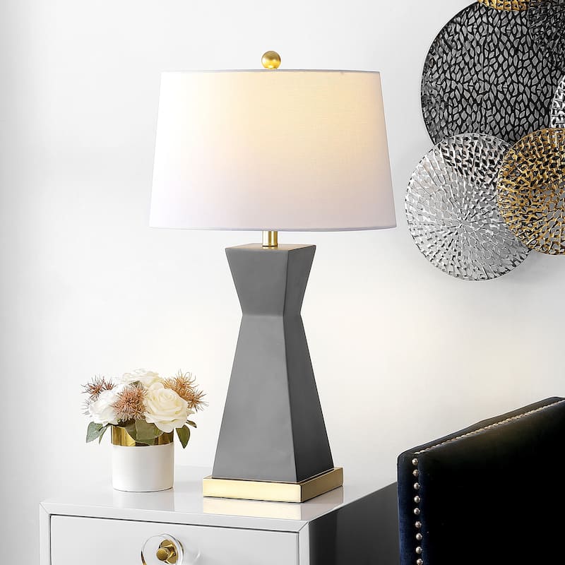 SAFAVIEH Lighting Onder 27" Table Lamp (Set of 2) - 16" W x 16" D x 27" H