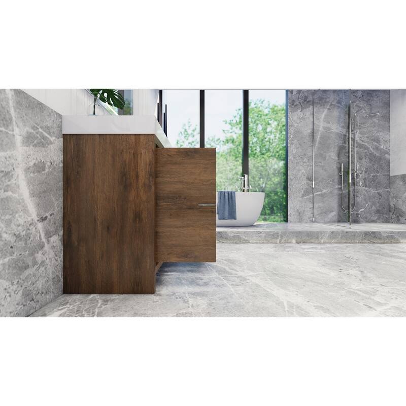 Dove 48'' Freestanding Vanity with Reinforced Acrylic Sink