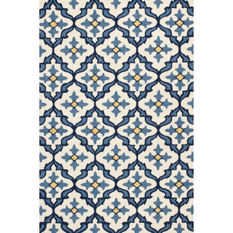 Domani Grace Mosaic Indoor/ Outdoor Area Rug - 3'3" x 5'3" - Ivory