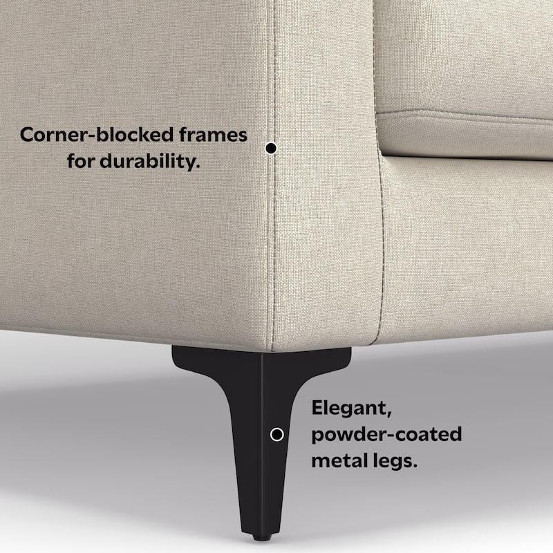 WyndenHall Lana 90-inch Sofa in Tightly Woven Performance Fabric