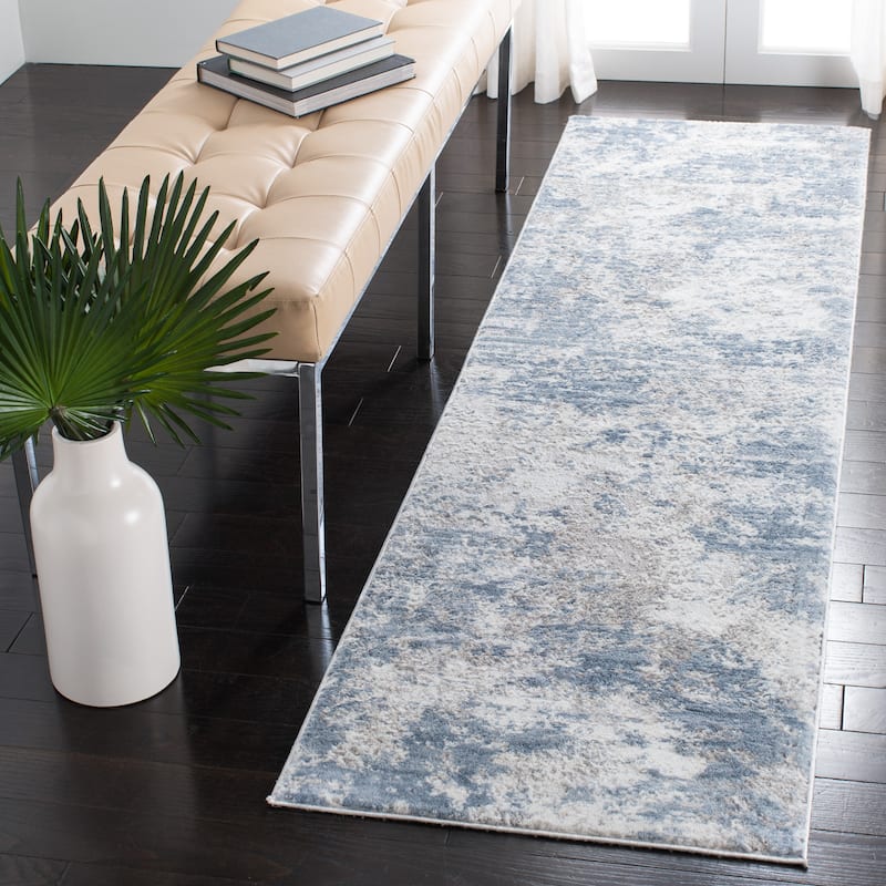 SAFAVIEH Amelia Modern Abstract Rug - 2'2" x 6' Runner - Grey/Blue - Runner
