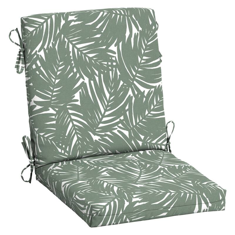ARDEN Outdoor Dining Chair Cushion, 20 in x 20 in - Sage King Palm