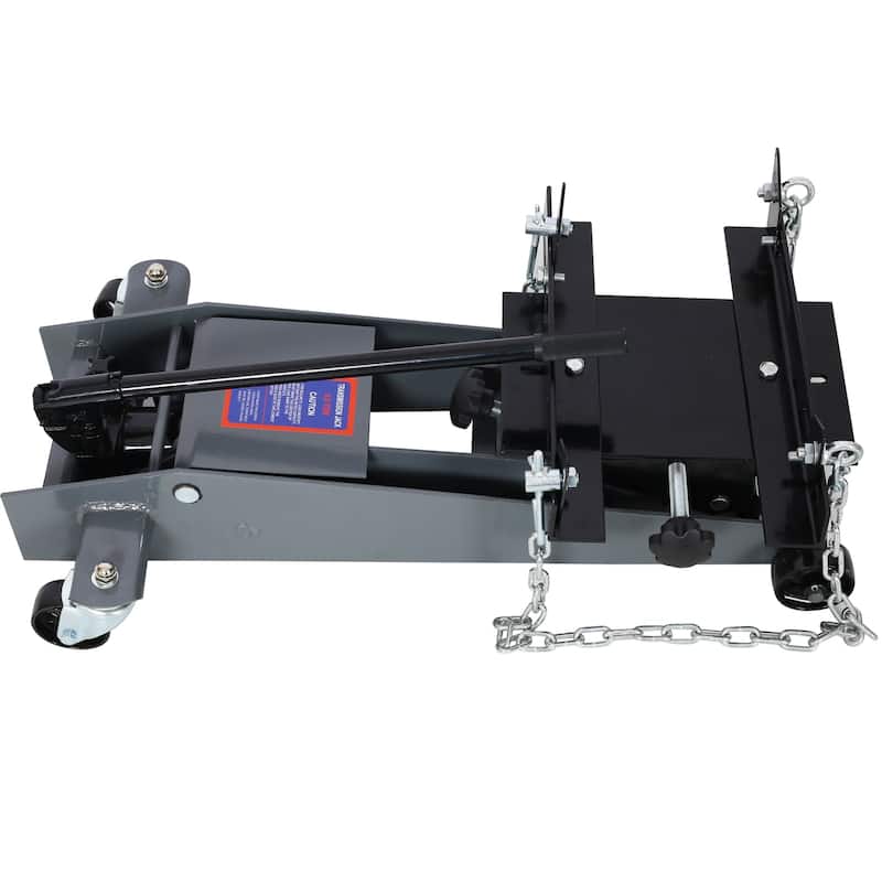 Hydraulic Transmission Jack 1/2 Ton Capacity Roll Under Service Floor Jack Low Profile 9.6" - 27.8" Height Range