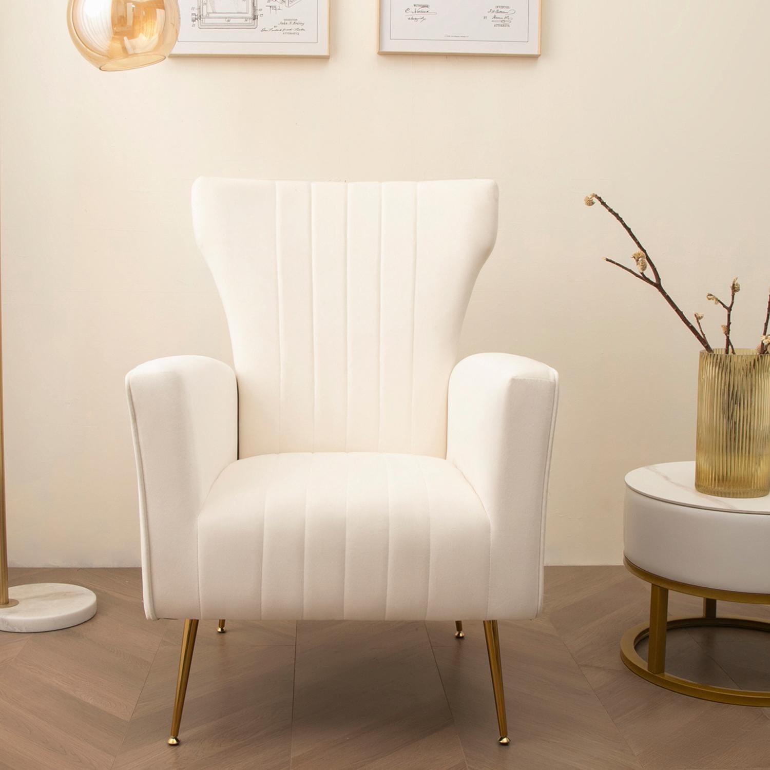 Lauretta wingback chair sales