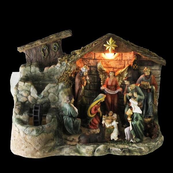 Shop 13 Christmas Nativity Scene Indoor Tabletop Water Fountain