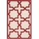 preview thumbnail 181 of 183, SAFAVIEH Handmade Cambridge Trudie Geometric Wool Rug 2'6" x 4' - Ivory/Rust - Rectangle