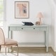 preview thumbnail 10 of 25, Emmeline 1-Drawer Scallop Writing Desk Sage