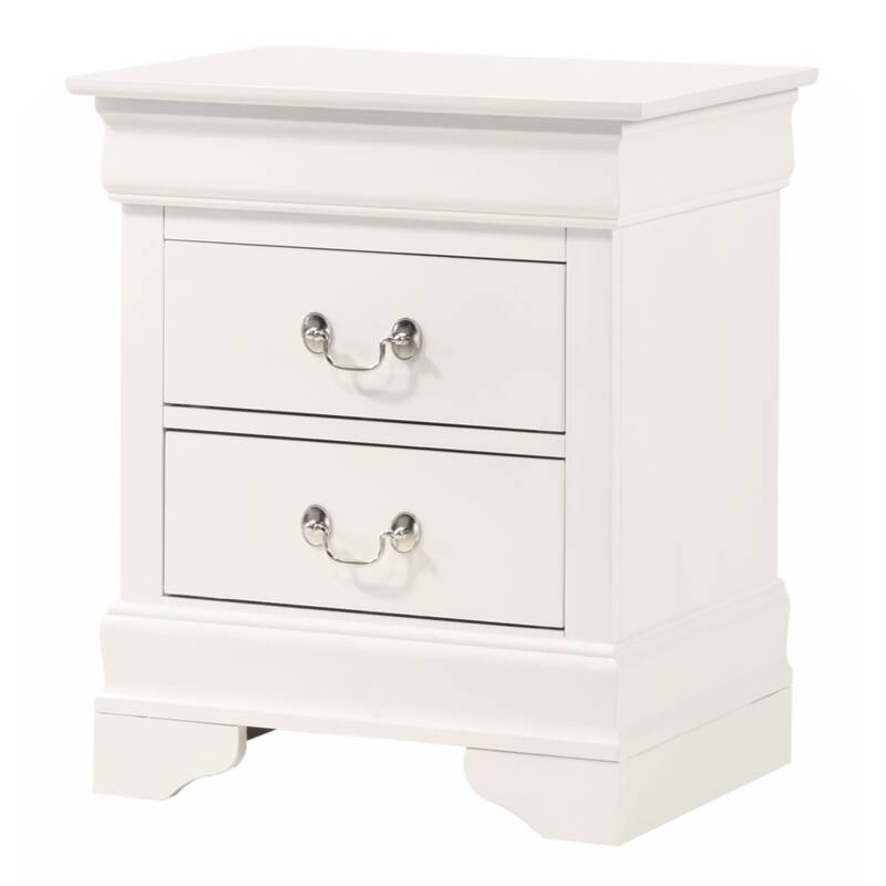 Glory Furniture LouisPhillipe Nightstand - White