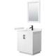 Option White / White Quartz Top / Matte Black Hardware
