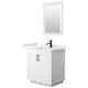 Option White / White Quartz Top / Matte Black Hardware