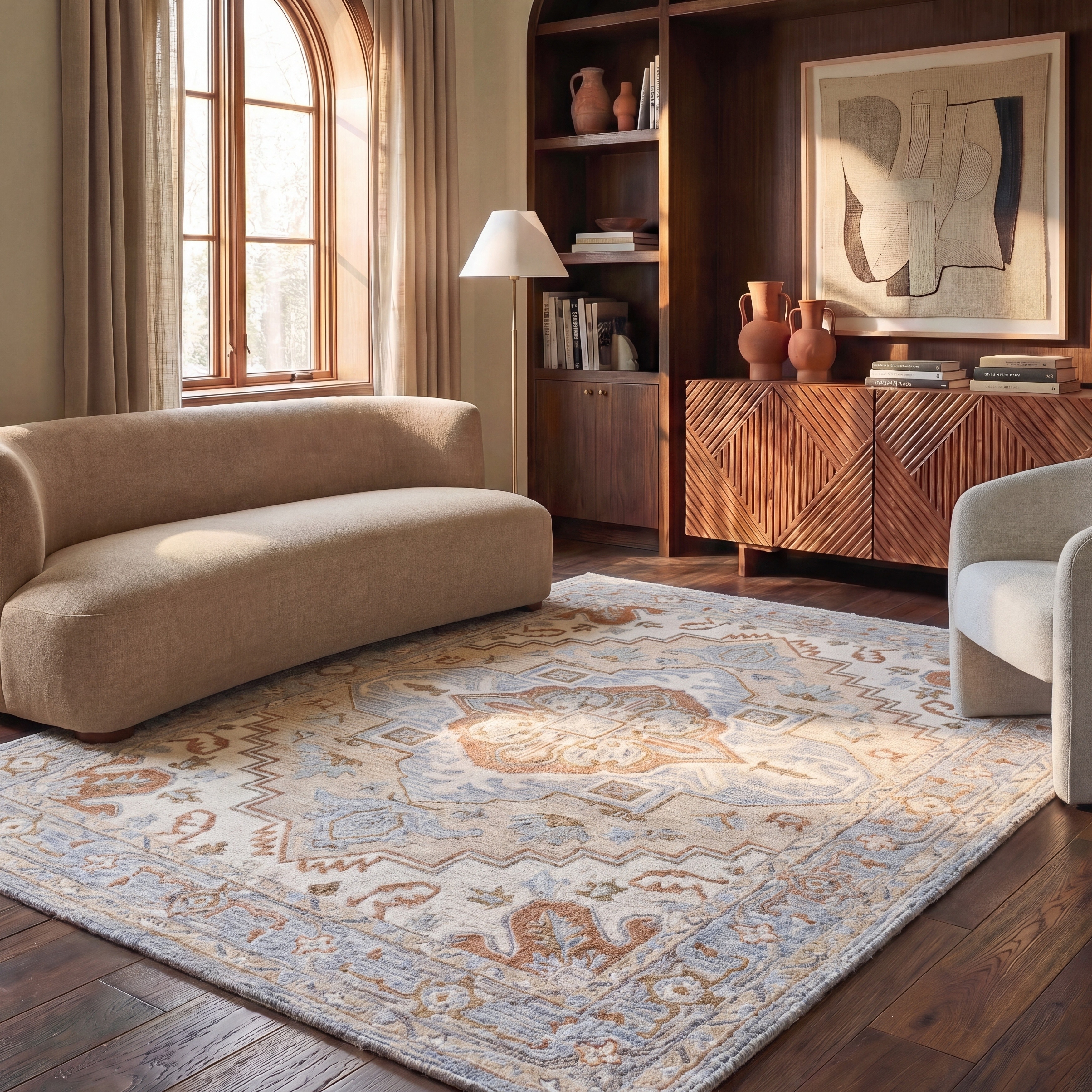 SAFAVIEH Handmade Heritage Blocks Traditional Wool Rug