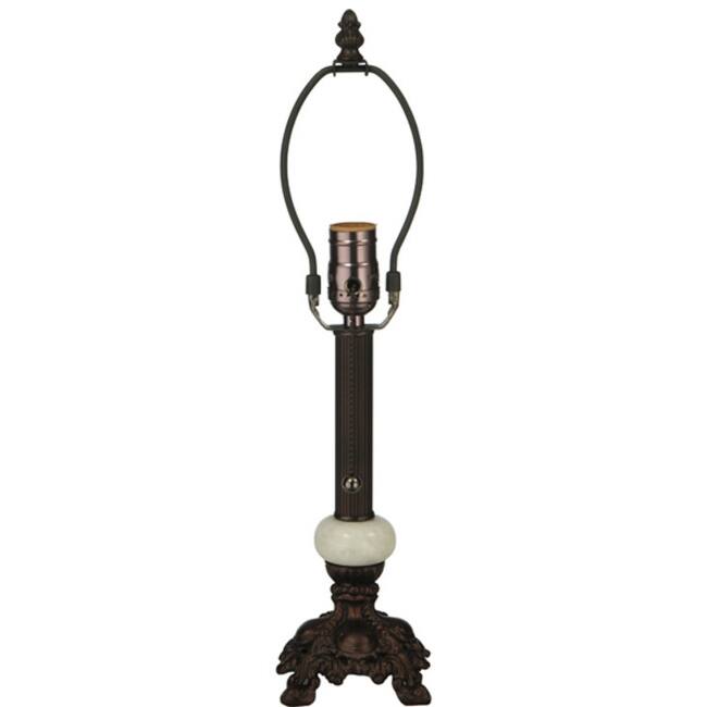 Meyda Tiffany 11689 Candlestick 10" Tall Lamp Base - Natural