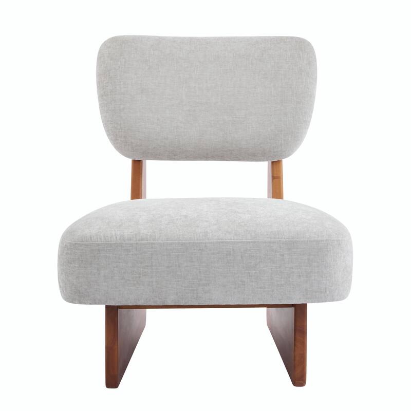 Minimalist Accent Chairs Set - Wood Frame