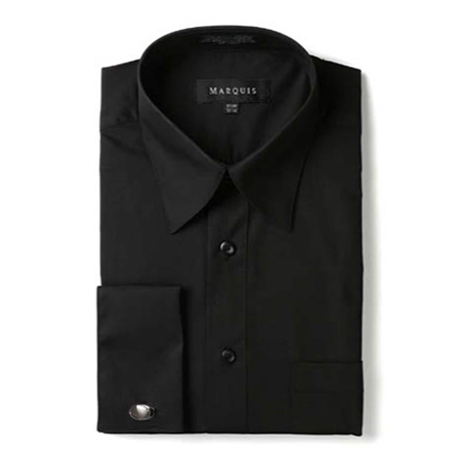 mens white french cuff dress shirt