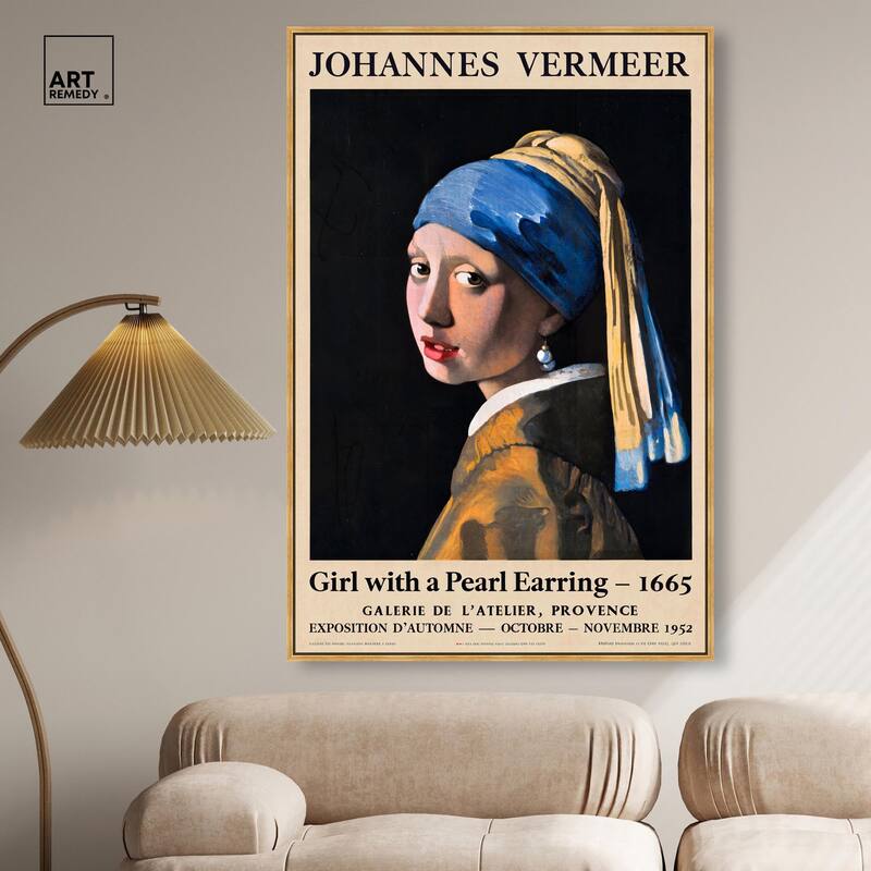 Girl with a Pearl Earring Canvas by Art Remedy