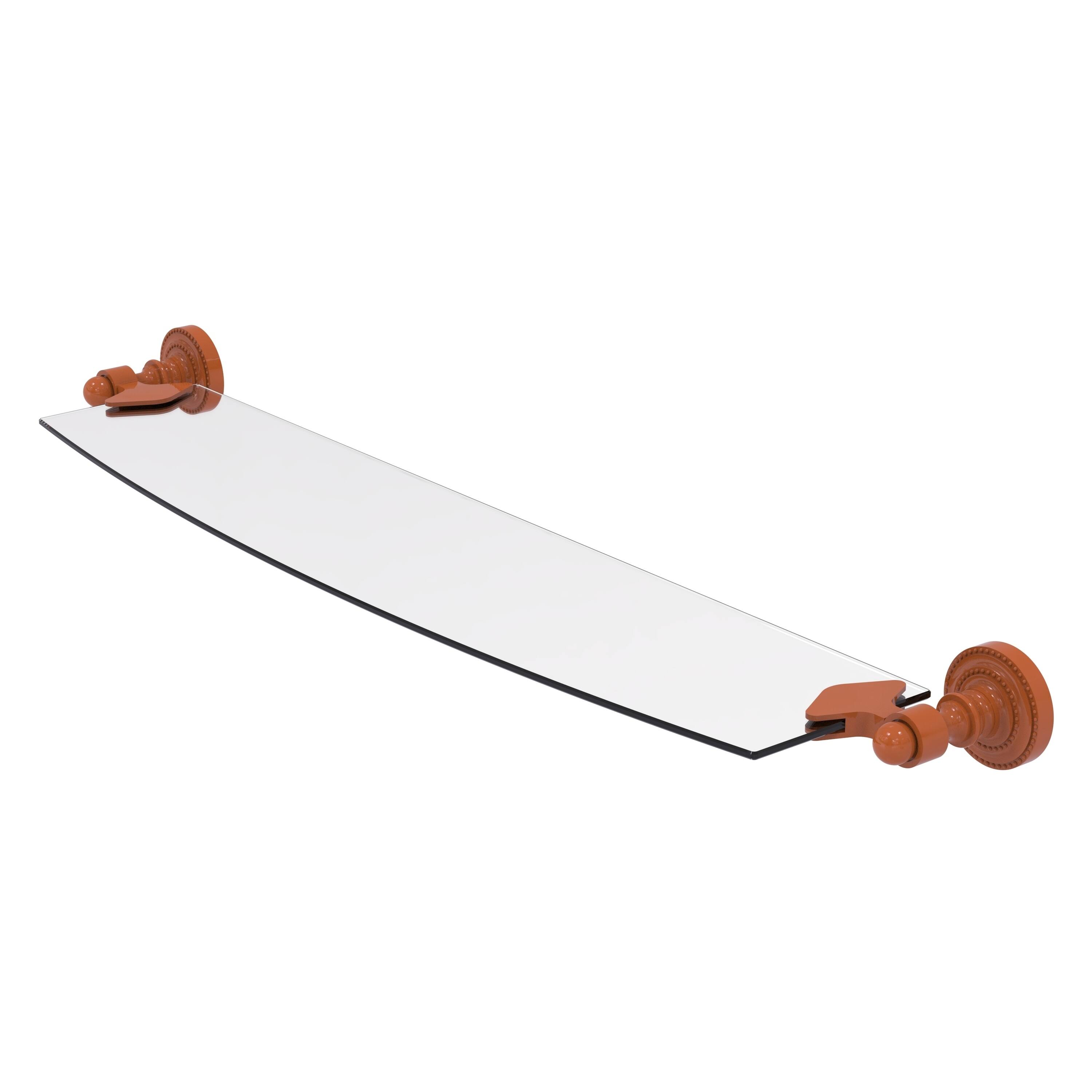 Allied Brass Dottingham Collection 18 Inch Glass Shelf