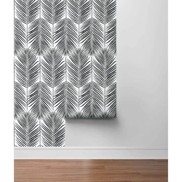 Ripon Paradise Palm 18 X 20 5 Peel Stick Wallpaper Roll Overstock 32161953 Modern triangle peel and stick wallpaper arrow trellis black white vinyl self adhesive wallpaper bedroom wall home decoration. overstock com