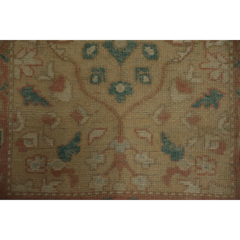 Hand Knotted Oriental 100% Wool Carpet Traditional All-Over Brown Ziegler Area Rug - 3' 7'' X 2' 0''