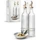 preview thumbnail 91 of 196, COOK WITH COLOR Glass Olive Oil Bottle Dispenser - 2 Pack- 17oz Oil and Vinegar Carafe Decanter Clear Fluted