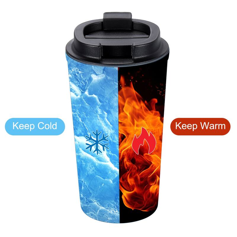 Insulated Travel Mug, 17 Oz Coffee Tumbler with Leakproof Lid