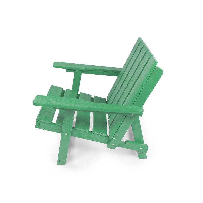 Amalfi Fully Assembled All-Weather HDPE Outdoor Folding Modern Adirondack Chair