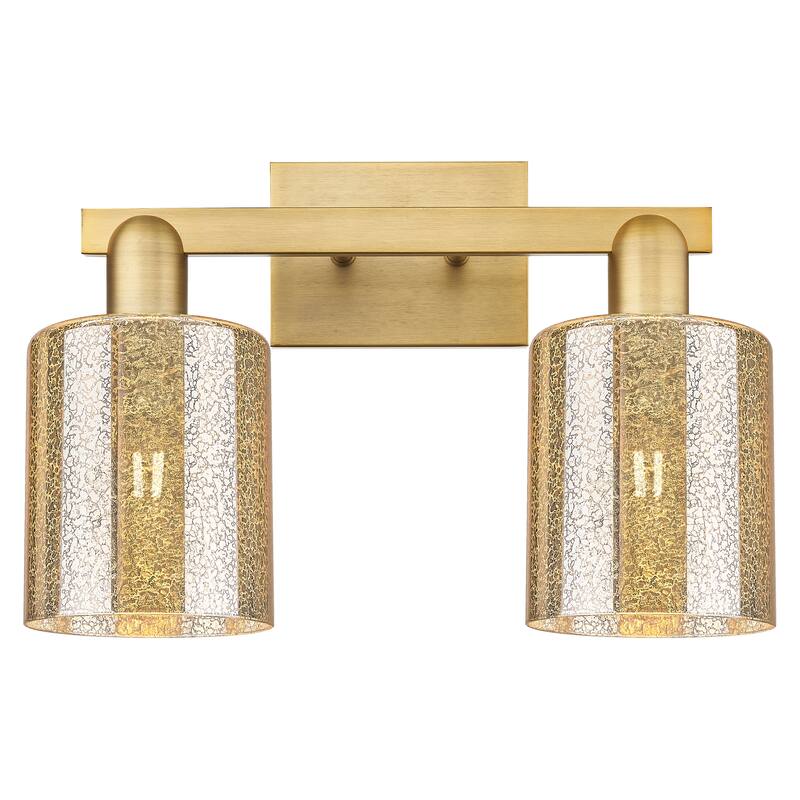 Innovations Lighting Endless Possibilities Arcadia - Cobbleskill - 2 Light 16" Bath Vanity Light - Mercury/Brushed Brass