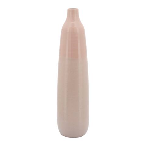 22"h Bottle Vase, Blush 22"H