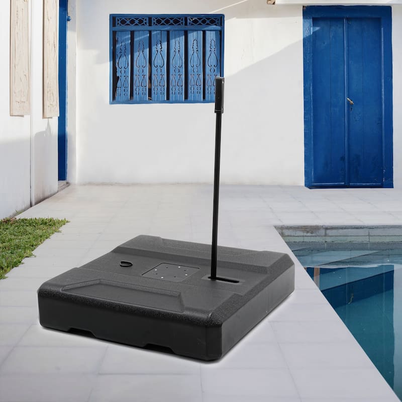 Pellebant 300 lbs Patio Cantilever Umbrella Base with Wheels and Rod