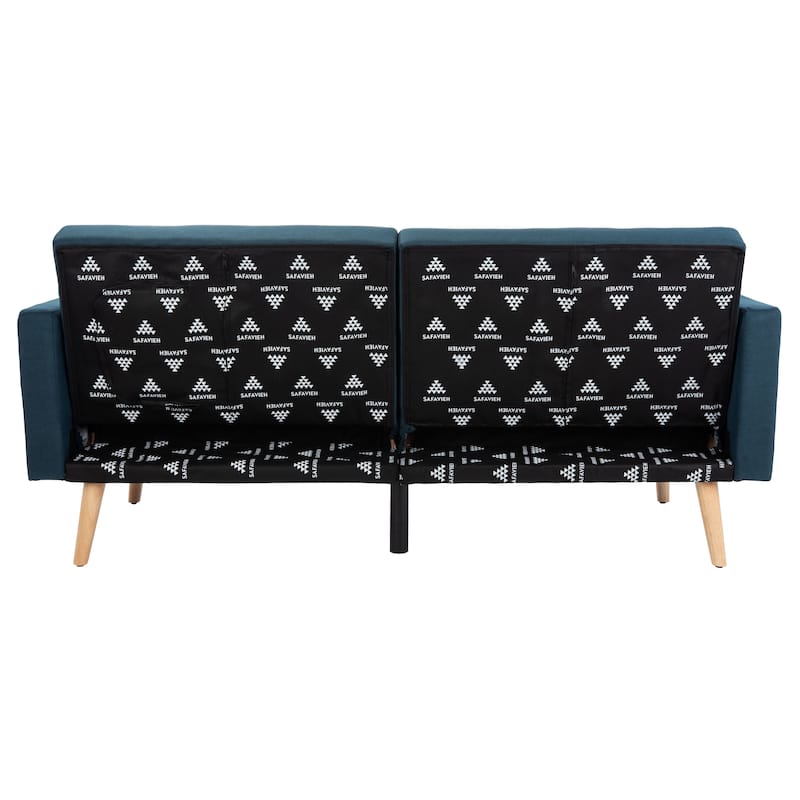 SAFAVIEH Tamekia Foldable Futon Bed with Pillow - 74.8" x 31.9" x 34.7"