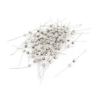 Baomain 100-Pack 5x20mm Fast Blow Glass Fuses 2A 250V - Replacement Tube Fuses