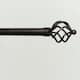 Porch & Den Freret 1-inch Curtain Rod and Finial Set - 66" to 120" - Oil Rubbed Bronze