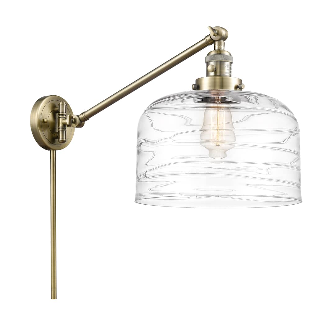 Innovations Lighting Bell - 1 Light 12" Swing Arm - Plug In or Hardwired