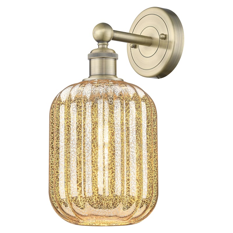 Innovations Lighting 616-1W-14-7 Preston Sconce Preston 14" Tall Wall - Antique Brass / Mercury