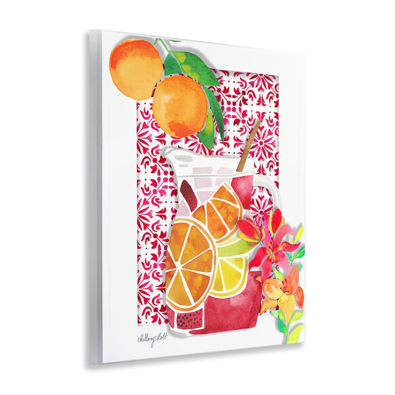 Stupell Mediterranean Sangria Drink Wall Plaque Art Design By Hillary Holt