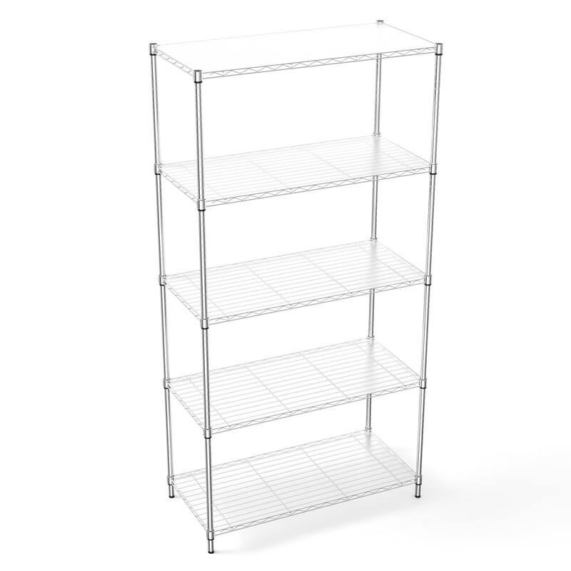5 Tier metal storage rack with lining