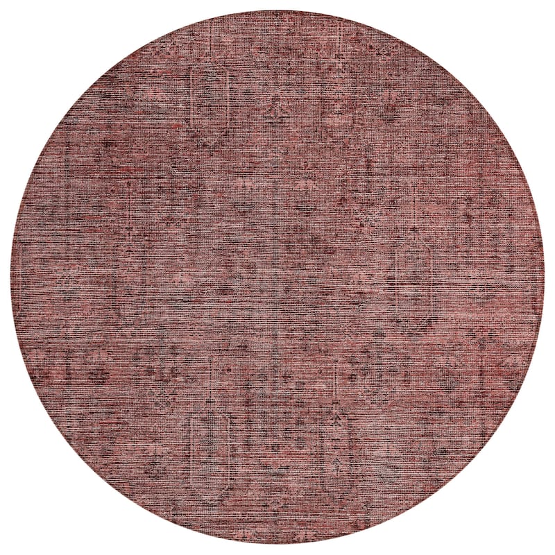 Machine Washable Indoor/ Outdoor Chantille Traditional Distressed Rug