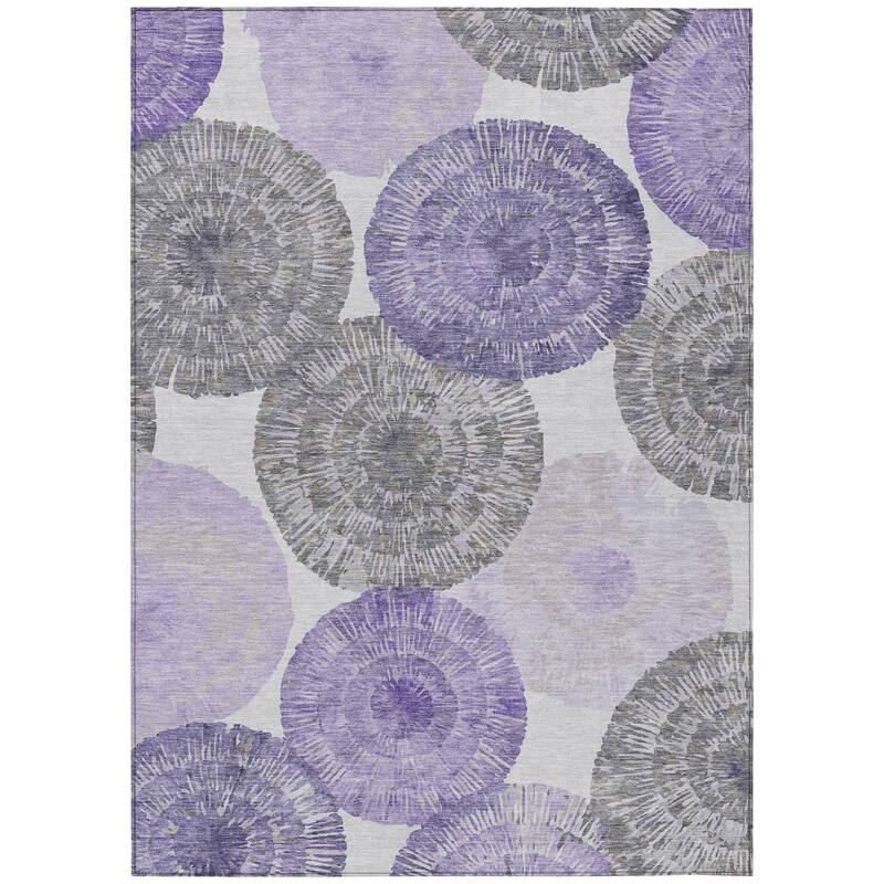 Machine Washable Indoor/ Outdoor Contemporary Devaughn Chantille Rug