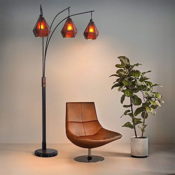 3 light arc floor lamp