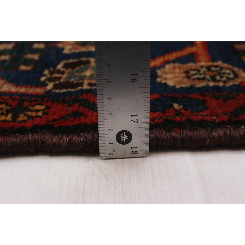 ECARPETGALLERY Hand-knotted Anatolian Vintage Black, Red Wool Rug - 5'7 x 10'7